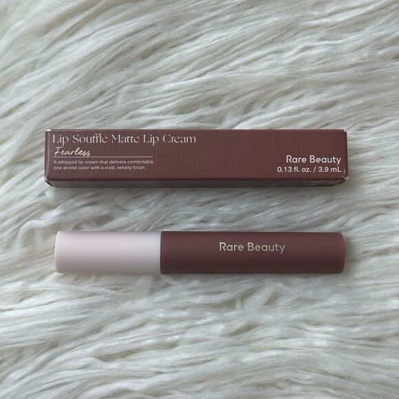 Rare Beauty by Selena Gomez Lip Souffle Matte Cream Lipstick Fearless - Picture 3 of 11